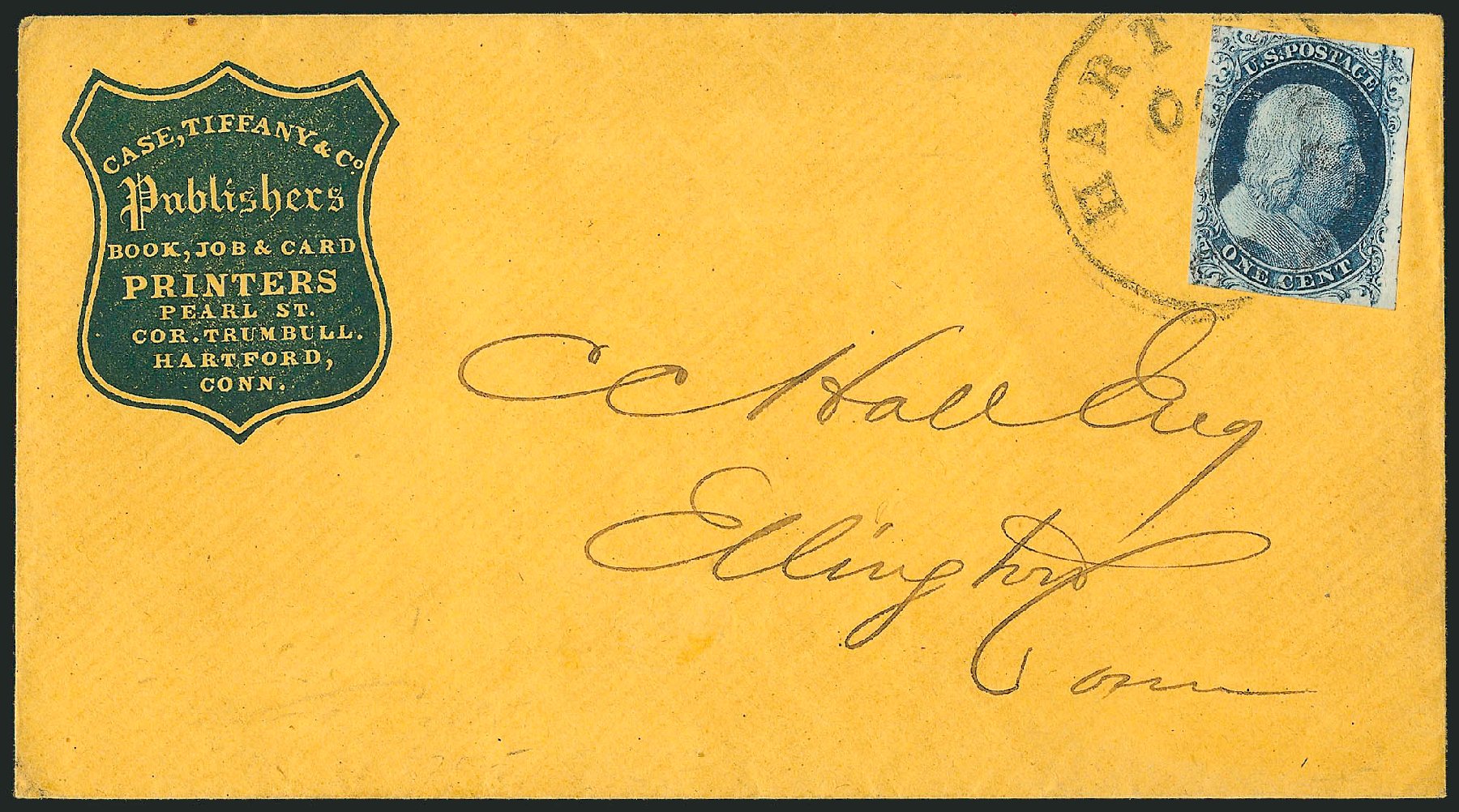 Value of US Stamps Scott Catalogue #7 - 1c 1851 Franklin. Robert Siegel Auction Galleries, Dec 2010, Sale 998, Lot 318