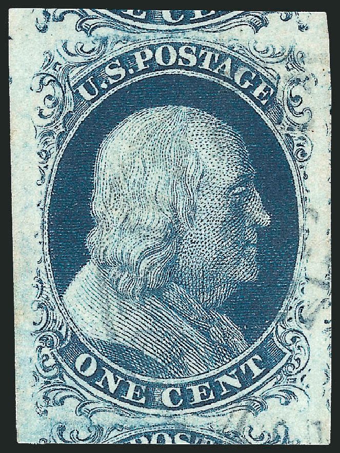 US Stamp Prices Scott Catalog #7: 1851 1c Franklin. Robert Siegel Auction Galleries, Dec 2010, Sale 998, Lot 328