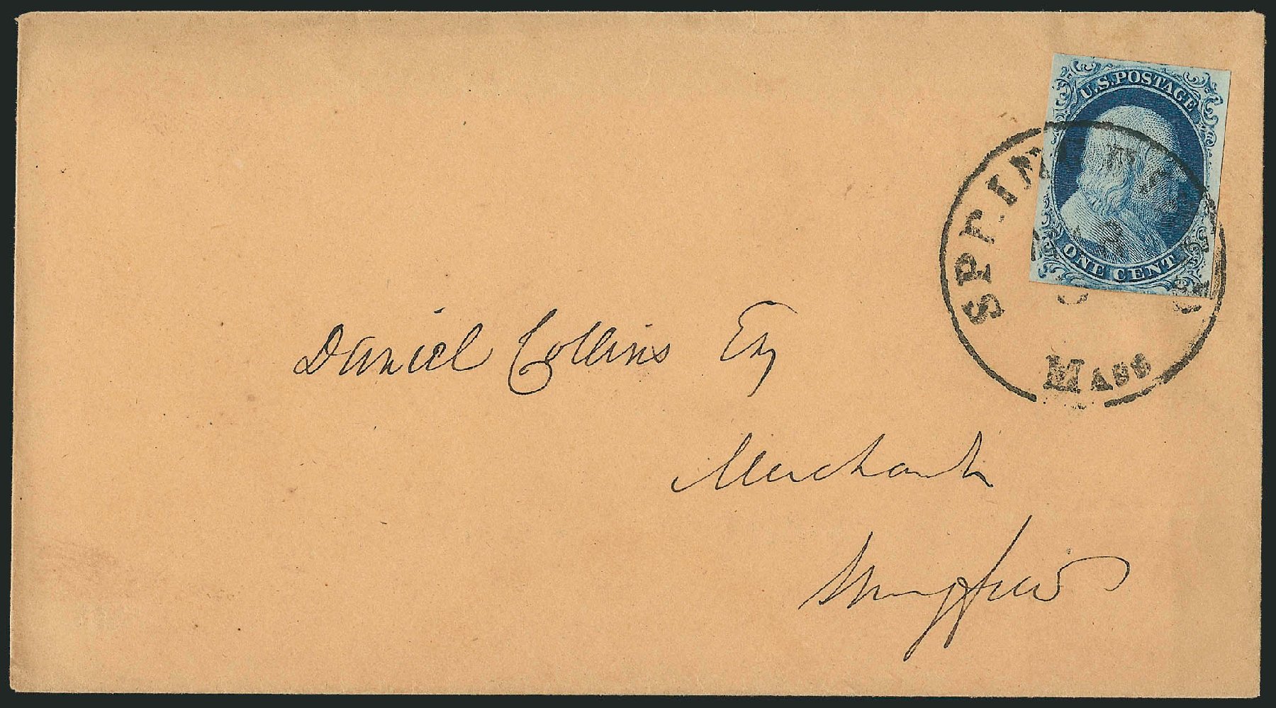 US Stamp Values Scott Catalogue 7 - 1c 1851 Franklin. Robert Siegel Auction Galleries, Dec 2010, Sale 998, Lot 368