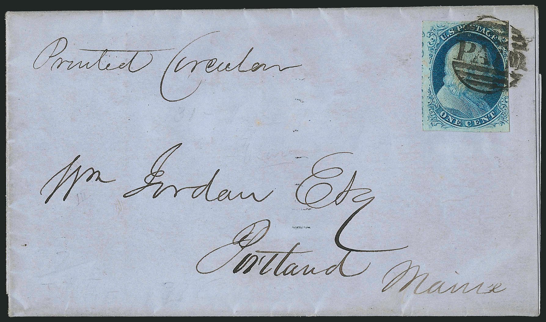 Prices of US Stamp Scott Cat. 7 - 1c 1851 Franklin. Robert Siegel Auction Galleries, Dec 2010, Sale 998, Lot 48