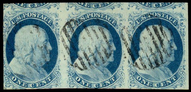 Costs of US Stamps Scott Cat. 7 - 1851 1c Franklin. Daniel Kelleher Auctions, Dec 2013, Sale 640, Lot 29