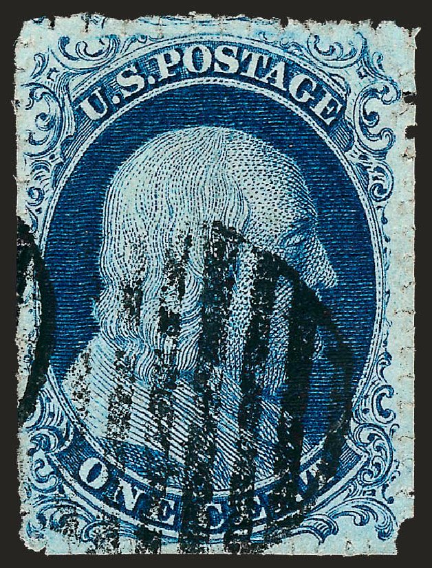 Price of US Stamp Scott Catalog 7: 1c 1851 Franklin. Robert Siegel Auction Galleries, Dec 2008, Sale 964, Lot 209