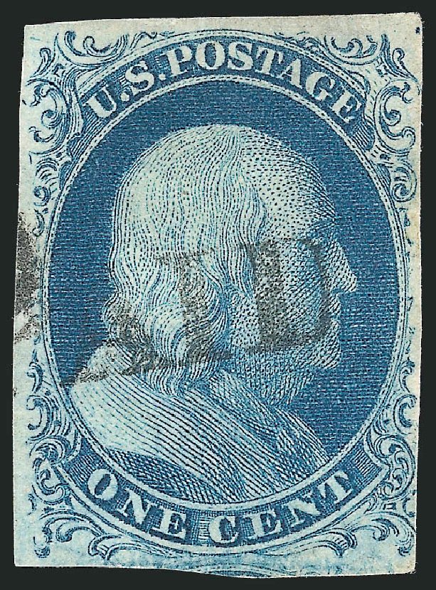 Cost of US Stamp Scott Catalogue 7: 1c 1851 Franklin. Robert Siegel Auction Galleries, Sep 2010, Sale 994, Lot 1049
