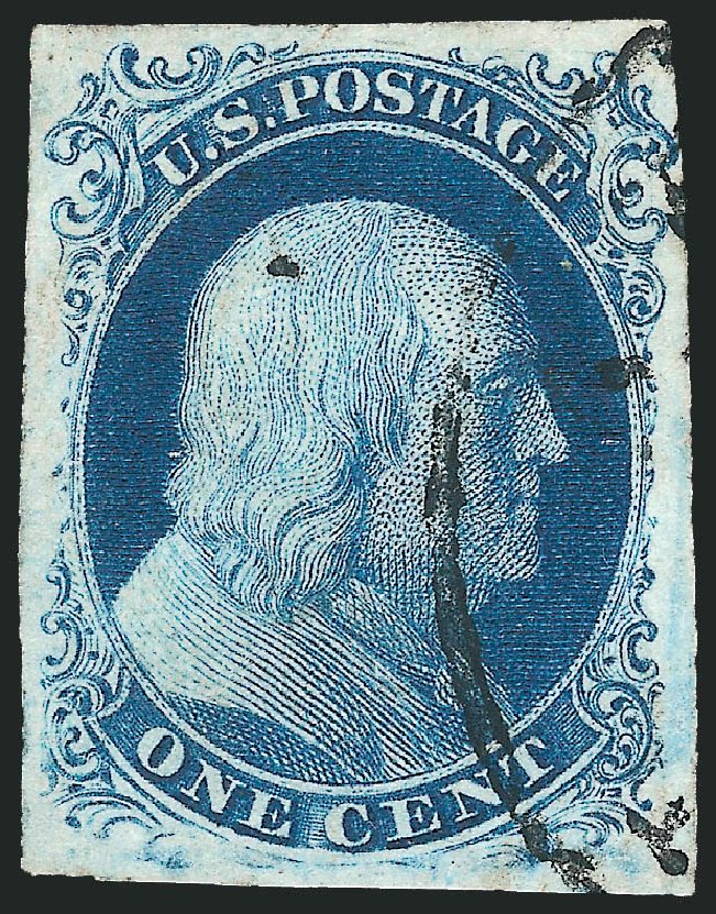 Prices of US Stamps Scott 7: 1c 1851 Franklin. Robert Siegel Auction Galleries, Sep 2010, Sale 994, Lot 1099