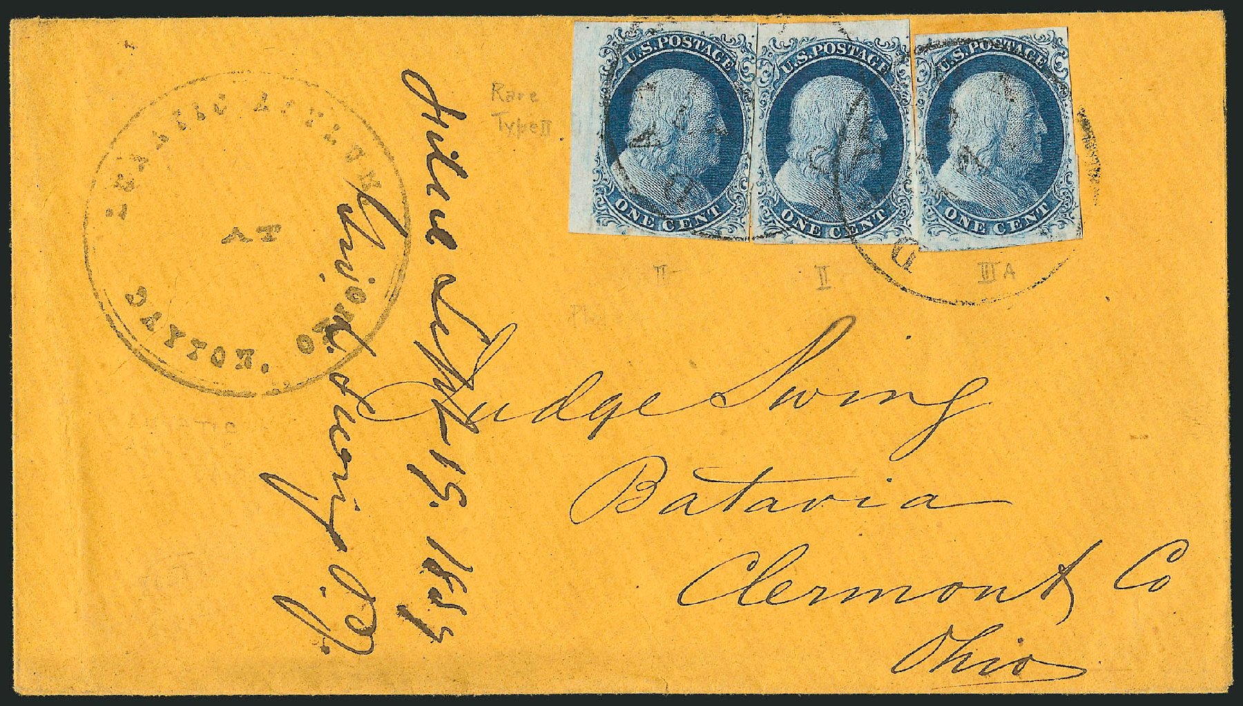 Value of US Stamp Scott Catalog #7: 1c 1851 Franklin. Robert Siegel Auction Galleries, Sep 2010, Sale 994, Lot 1109