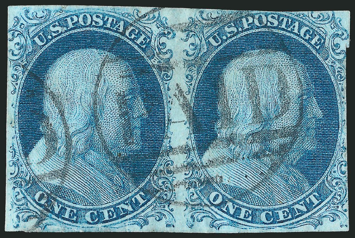 US Stamps Prices Scott Catalogue # 7 - 1851 1c Franklin. Robert Siegel Auction Galleries, Sep 2010, Sale 994, Lot 659