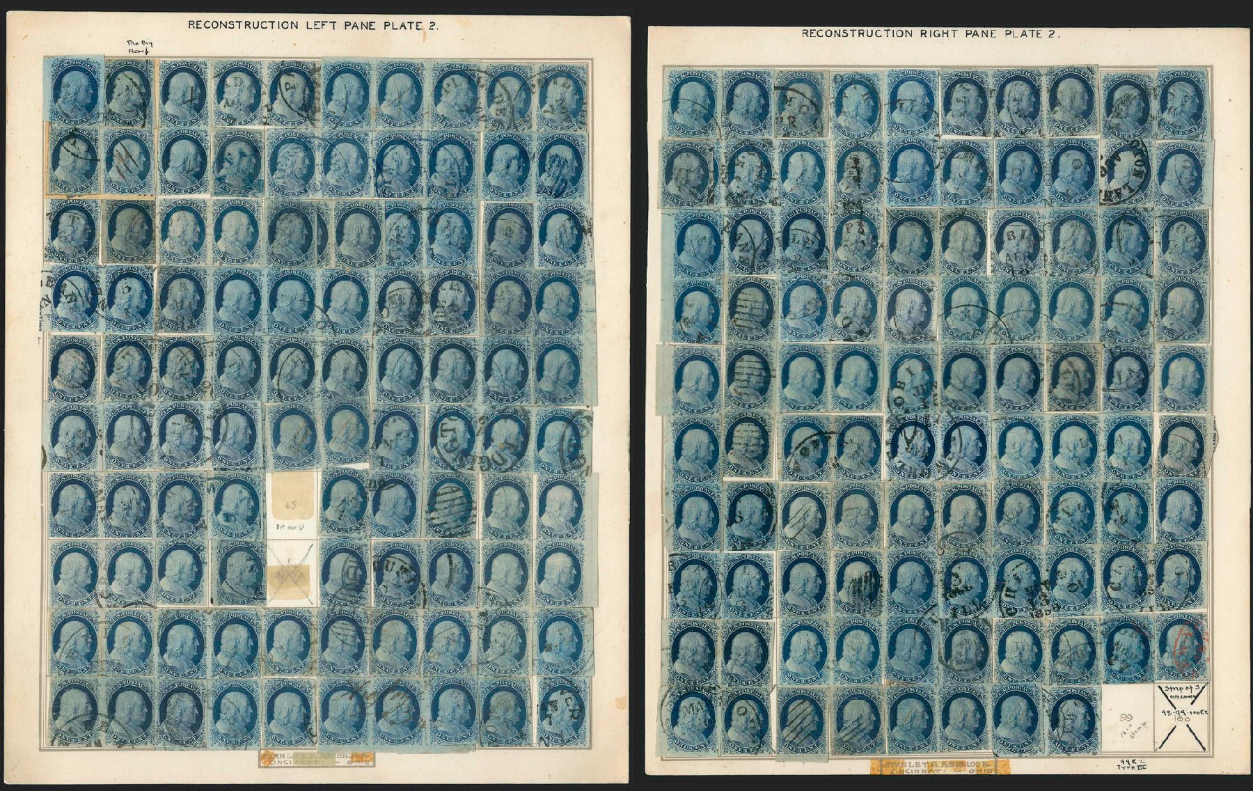 US Stamp Price Scott Catalog # 7 - 1c 1851 Franklin. Robert Siegel Auction Galleries, Sep 2010, Sale 994, Lot 909