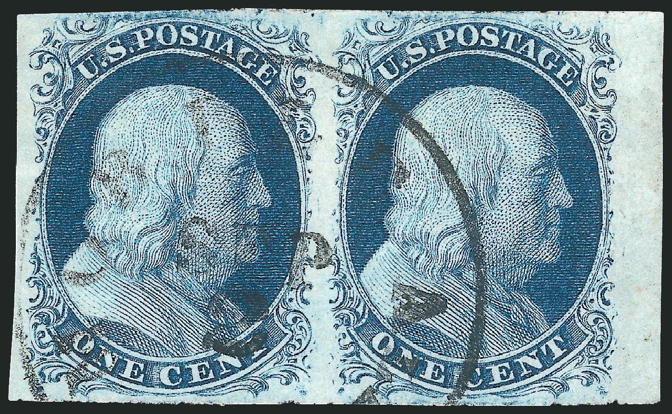 Price of US Stamps Scott Cat. 7 - 1c 1851 Franklin. Robert Siegel Auction Galleries, Dec 2010, Sale 998, Lot 359