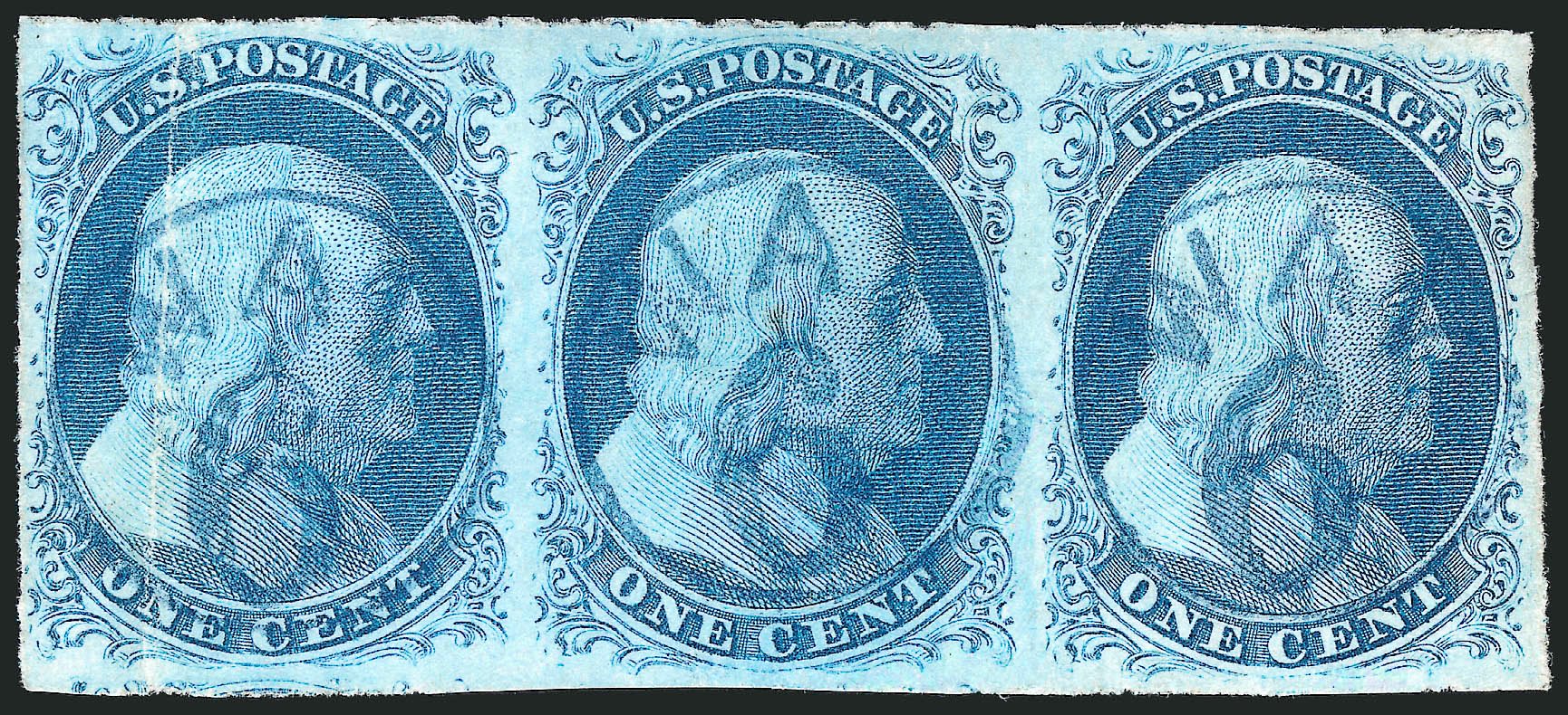 Cost of US Stamps Scott 7 - 1c 1851 Franklin. Robert Siegel Auction Galleries, Dec 2010, Sale 998, Lot 39