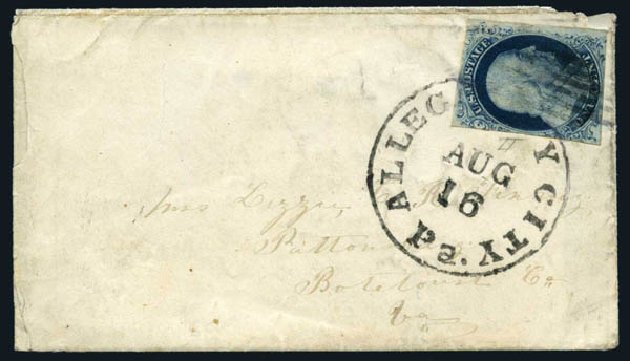 Prices of US Stamp Scott Cat. #7: 1c 1851 Franklin. Harmer-Schau Auction Galleries, May 2014, Sale 101, Lot 110