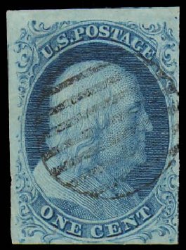 Prices of US Stamp Scott 7 - 1851 1c Franklin. Daniel Kelleher Auctions, Jul 2011, Sale 625, Lot 640