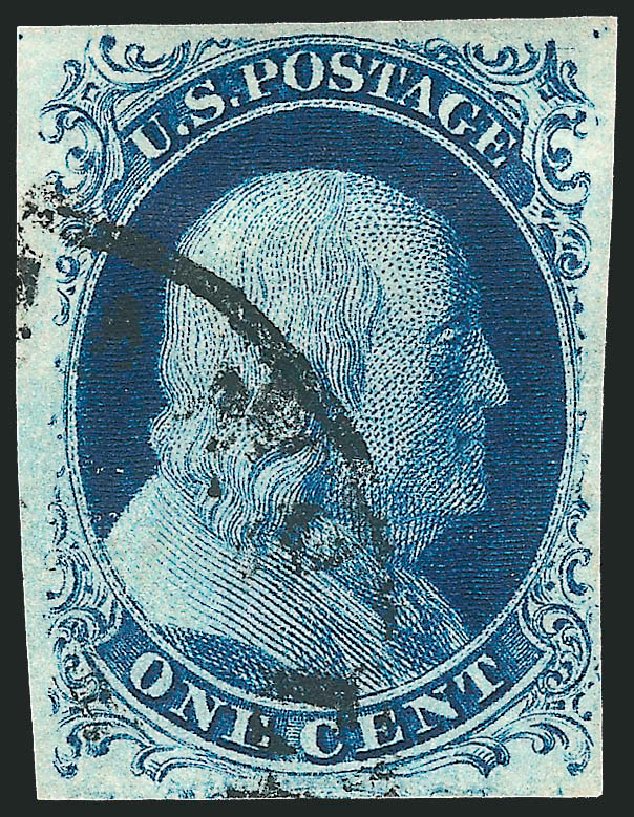 Prices of US Stamp Scott Cat. 7: 1851 1c Franklin. Robert Siegel Auction Galleries, Mar 2012, Sale 1019, Lot 330