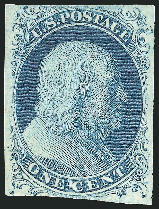Prices of US Stamps Scott 7: 1851 1c Franklin. Robert Siegel Auction Galleries, Oct 2008, Sale 963, Lot 140