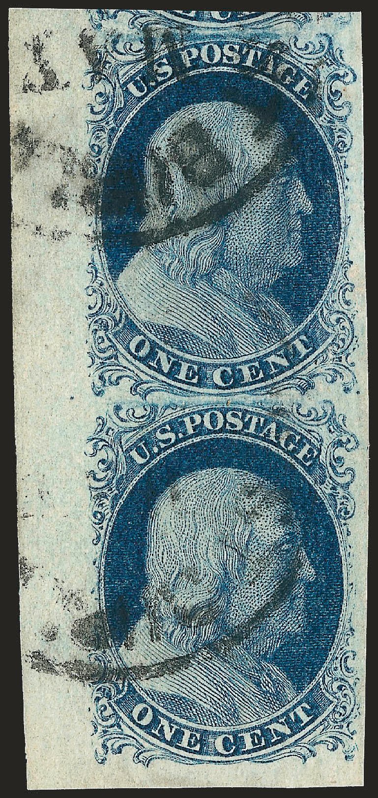Price of US Stamp Scott 7: 1c 1851 Franklin. Robert Siegel Auction Galleries, Oct 2008, Sale 963, Lot 150