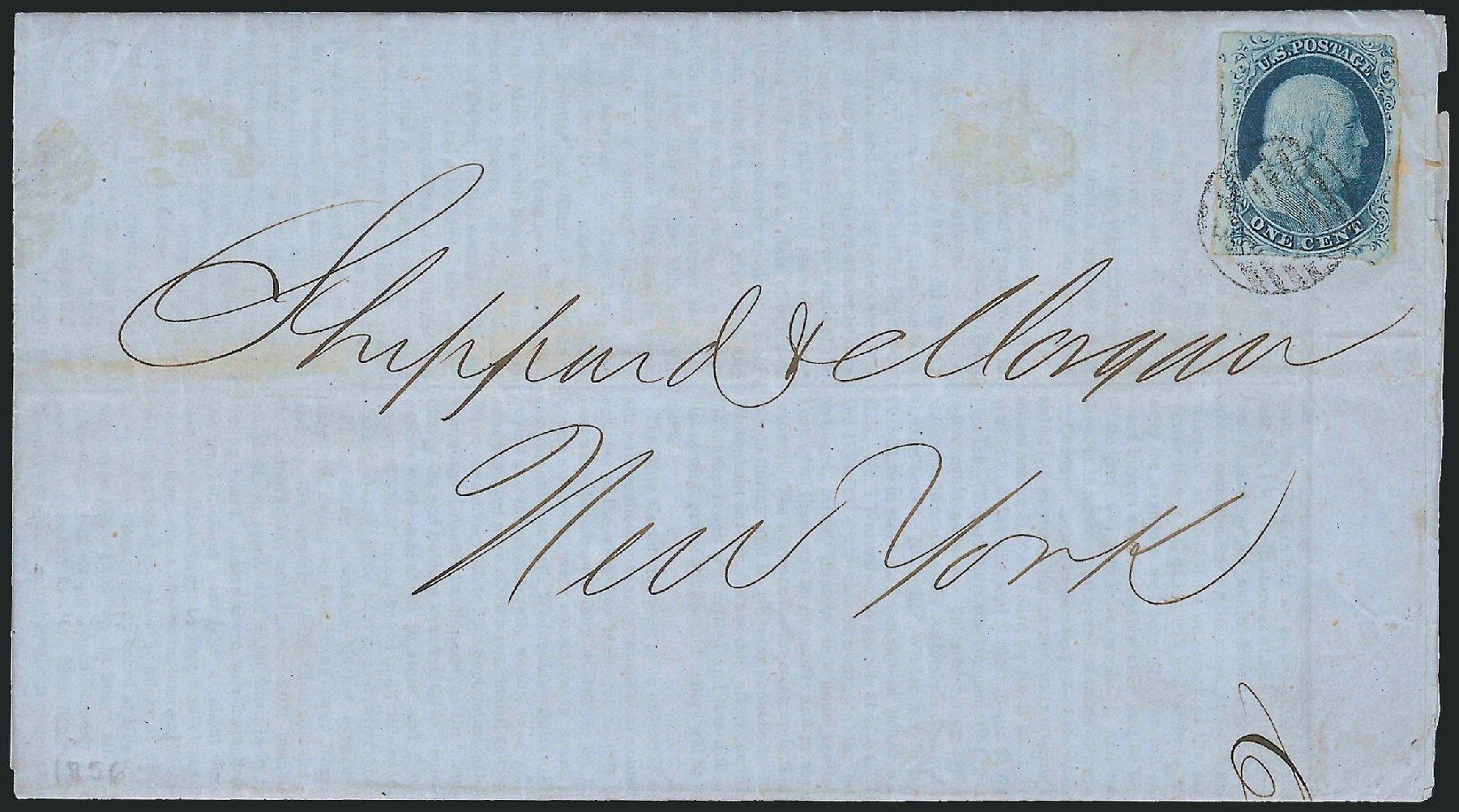 US Stamp Price Scott # 7: 1c 1851 Franklin. Robert Siegel Auction Galleries, Oct 2008, Sale 963, Lot 160