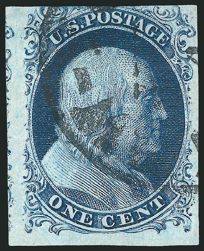 Values of US Stamp Scott # 7 - 1c 1851 Franklin. Robert Siegel Auction Galleries, Sep 2010, Sale 994, Lot 1040
