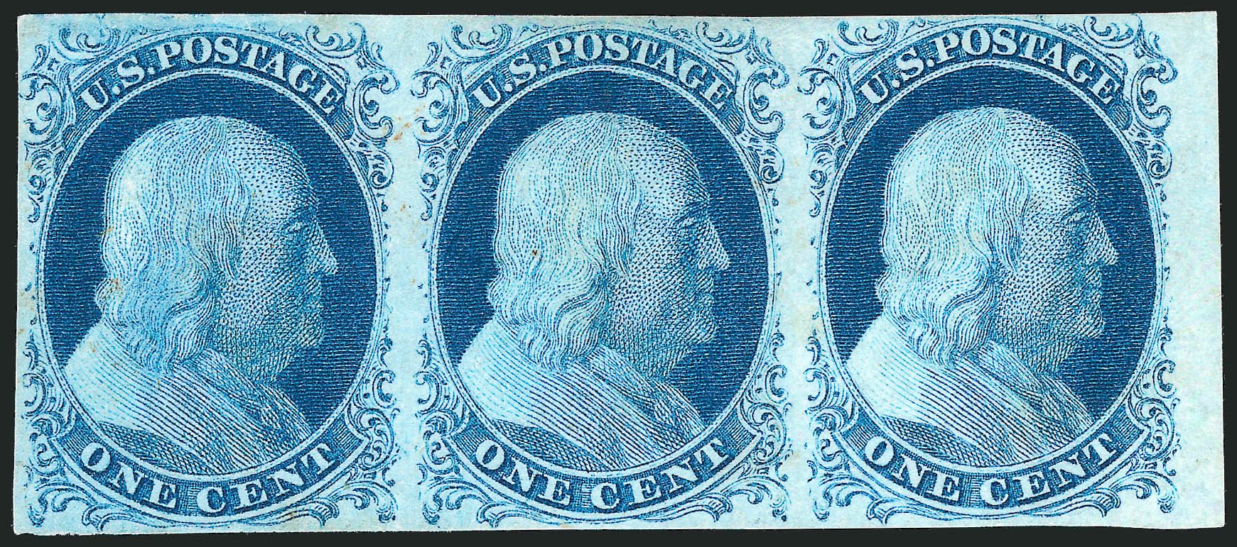 US Stamps Prices Scott Catalogue #7 - 1c 1851 Franklin. Robert Siegel Auction Galleries, Sep 2010, Sale 994, Lot 670