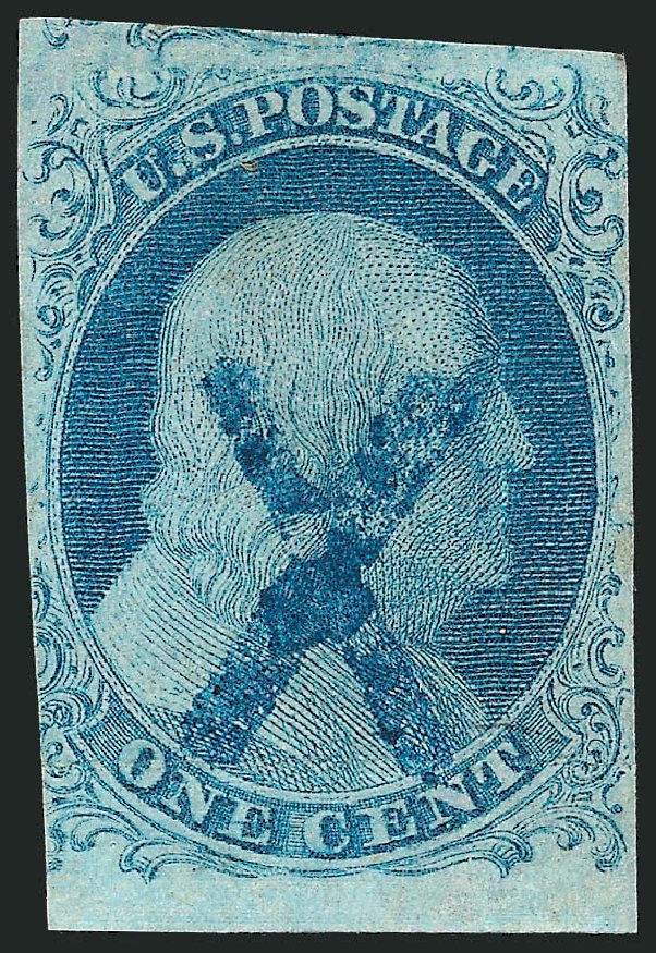 Price of US Stamps Scott Cat. # 7: 1851 1c Franklin. Robert Siegel Auction Galleries, Sep 2010, Sale 994, Lot 690