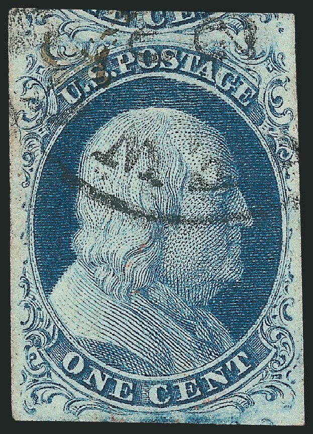 Price of US Stamp Scott #7: 1c 1851 Franklin. Robert Siegel Auction Galleries, Sep 2010, Sale 994, Lot 950