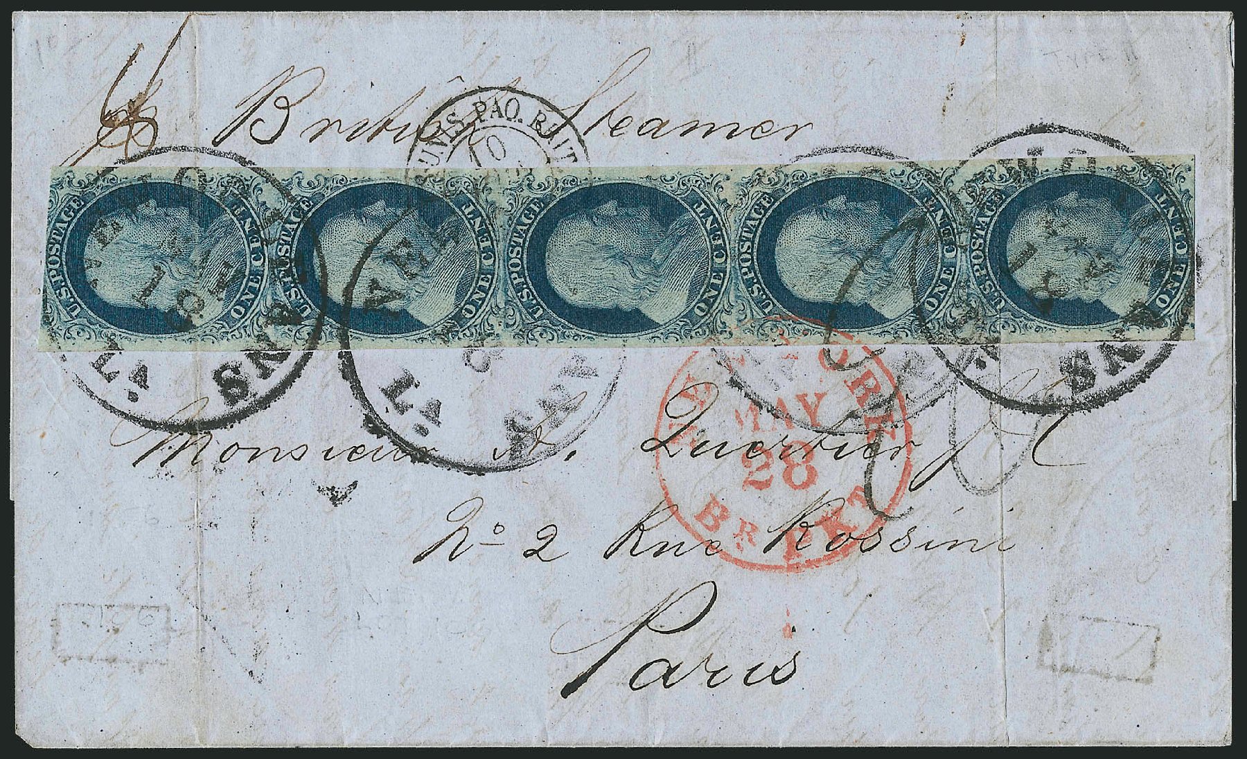 US Stamp Prices Scott Catalogue 7 - 1851 1c Franklin. Robert Siegel Auction Galleries, Sep 2010, Sale 994, Lot 980