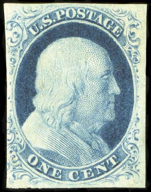 Price of US Stamp Scott Catalogue # 7 - 1851 1c Franklin. Spink Shreves Galleries, Jul 2015, Sale 151, Lot 20