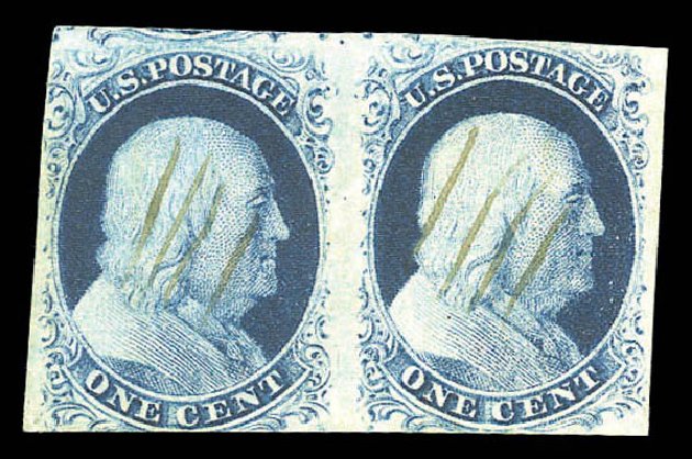 US Stamp Price Scott Catalog #7 - 1c 1851 Franklin. Matthew Bennett International, Sep 2010, Sale 333, Lot 3271