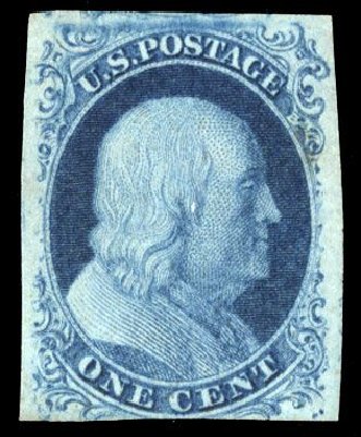 Cost of US Stamp Scott # 7: 1c 1851 Franklin. Cherrystone Auctions, Mar 2008, Sale 200803, Lot 41