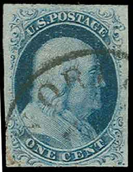 US Stamps Prices Scott # 7: 1c 1851 Franklin. H.R. Harmer, Nov 2013, Sale 3004, Lot 1031