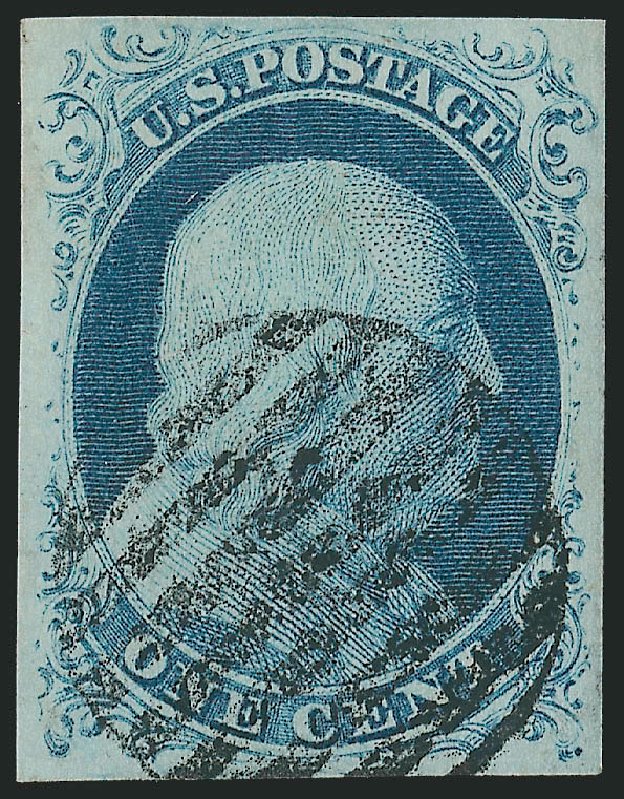 Prices of US Stamps Scott Catalogue 7: 1851 1c Franklin. Robert Siegel Auction Galleries, Oct 2011, Sale 1014, Lot 1041