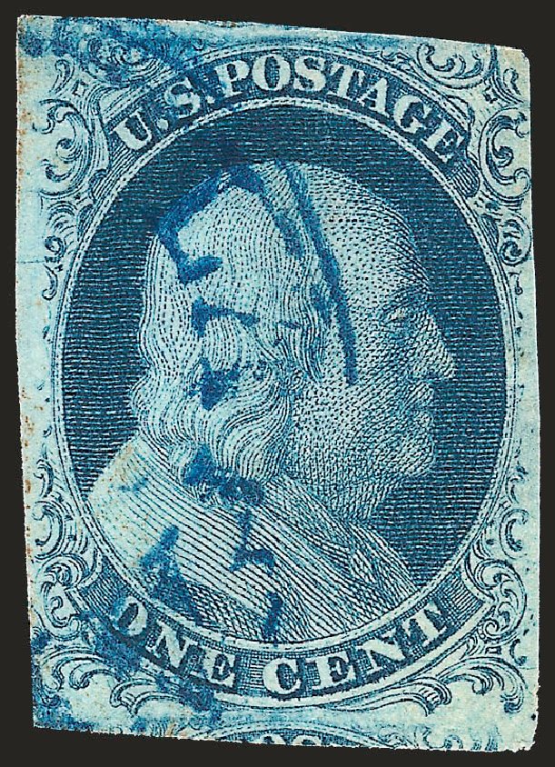 Value of US Stamps Scott # 7 - 1851 1c Franklin. Robert Siegel Auction Galleries, Apr 2010, Sale 984, Lot 61