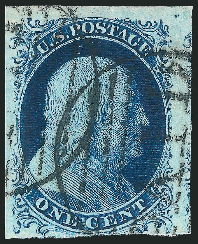Prices of US Stamp Scott Catalog #7 - 1c 1851 Franklin. Robert Siegel Auction Galleries, Sep 2010, Sale 994, Lot 1031