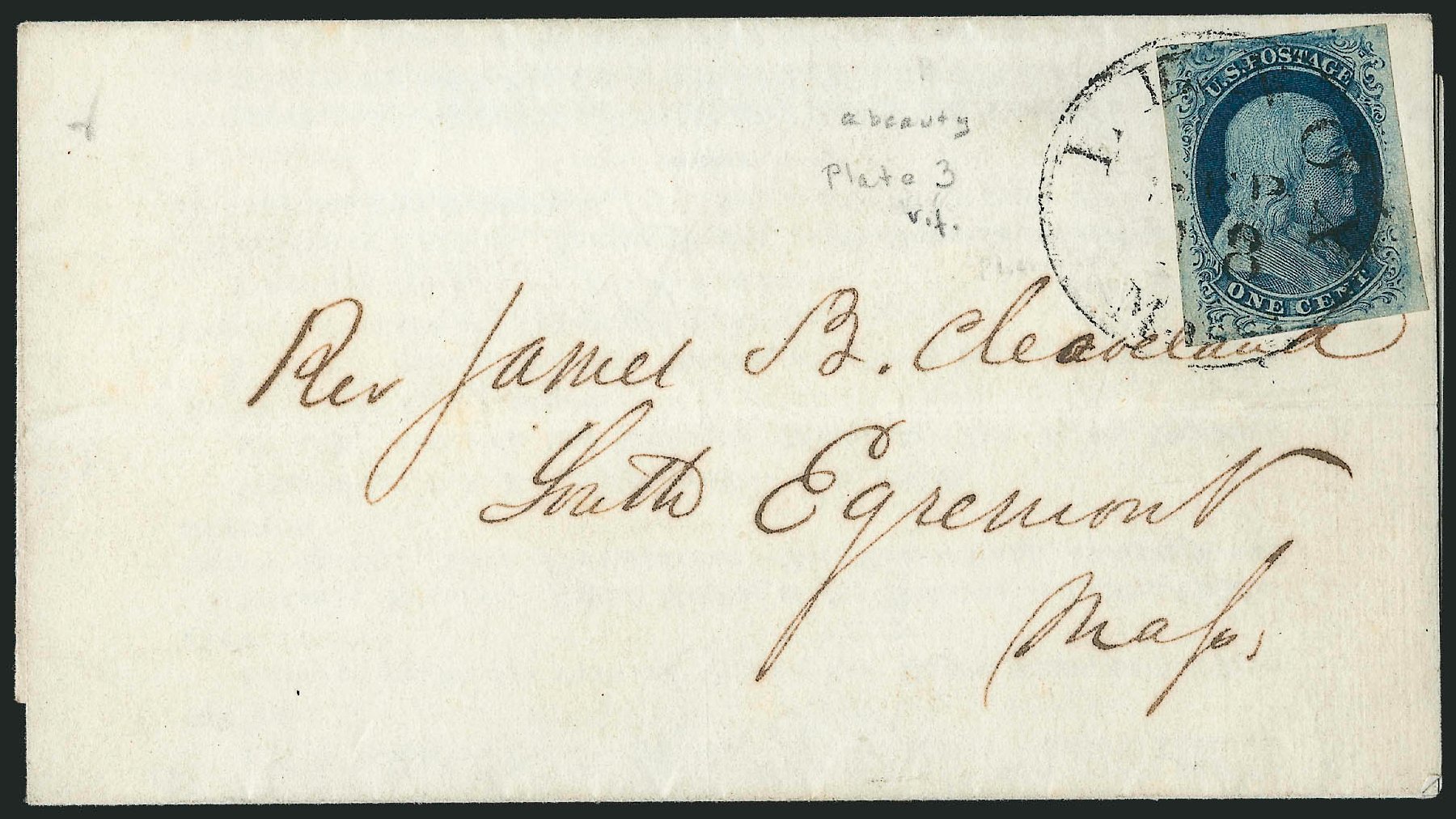 US Stamp Prices Scott # 7: 1c 1851 Franklin. Robert Siegel Auction Galleries, Sep 2010, Sale 994, Lot 1071