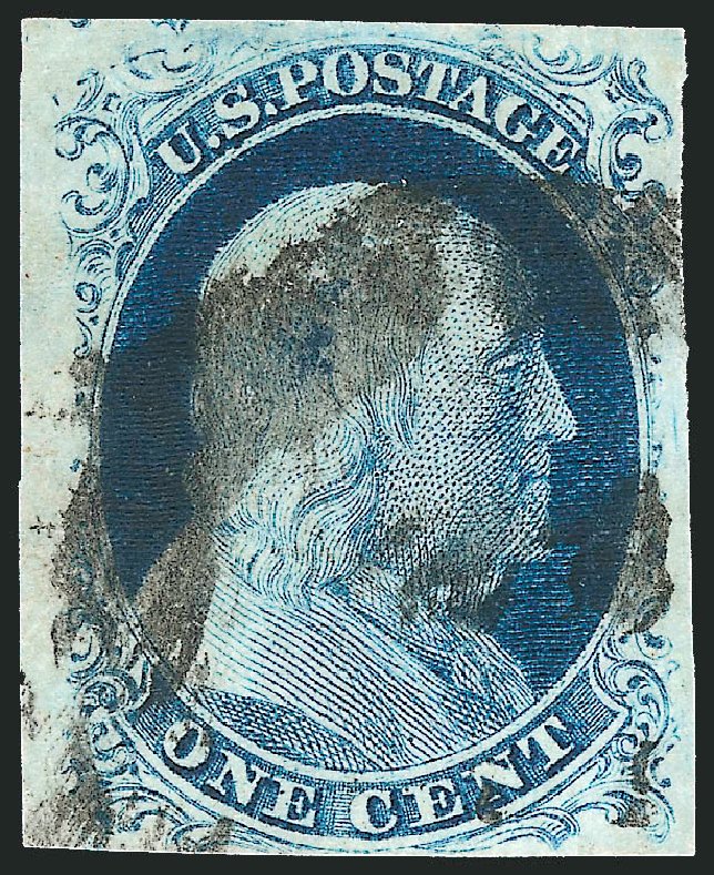Value of US Stamp Scott #7 - 1851 1c Franklin. Robert Siegel Auction Galleries, Sep 2010, Sale 994, Lot 641