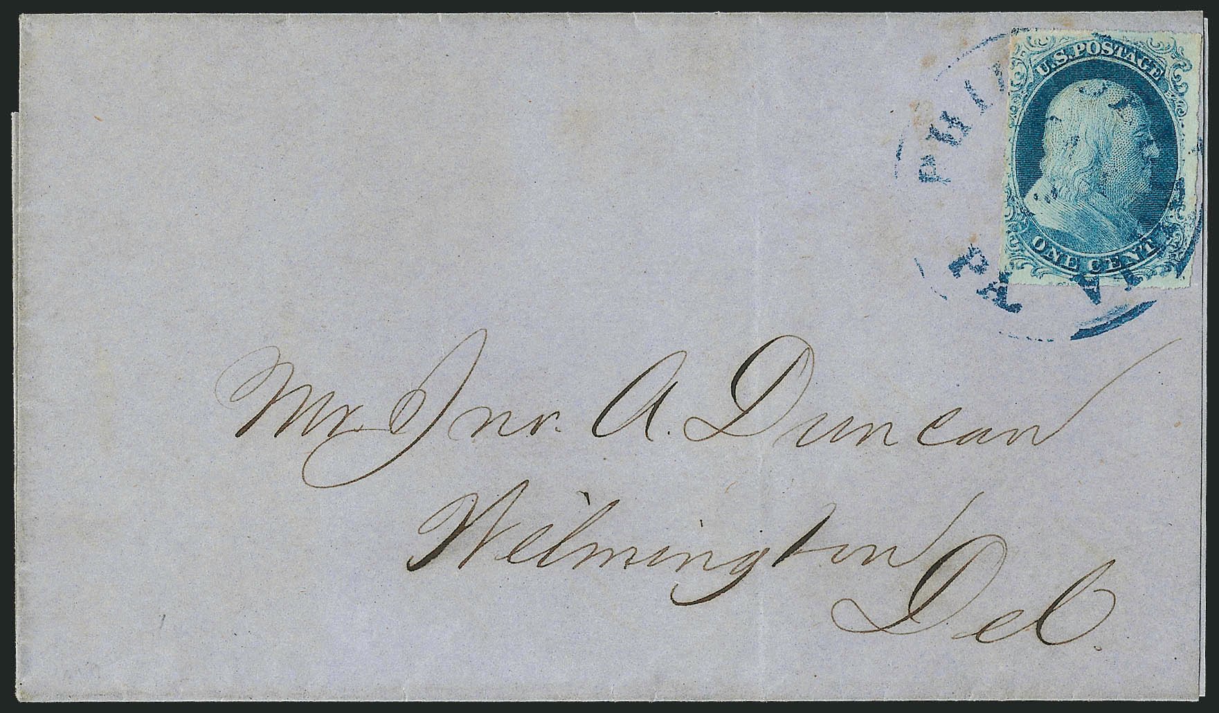 Values of US Stamps Scott Catalog # 7: 1c 1851 Franklin. Robert Siegel Auction Galleries, Sep 2010, Sale 994, Lot 651