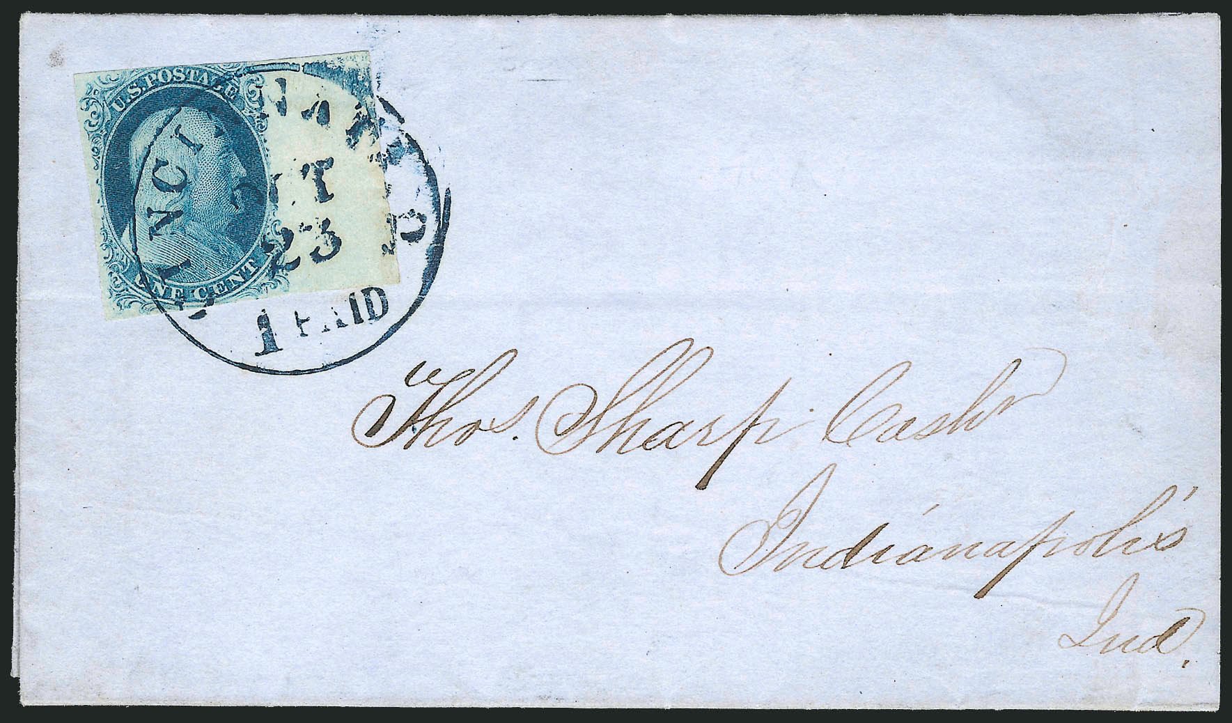 Prices of US Stamps Scott Catalog # 7 - 1c 1851 Franklin. Robert Siegel Auction Galleries, Sep 2010, Sale 994, Lot 671