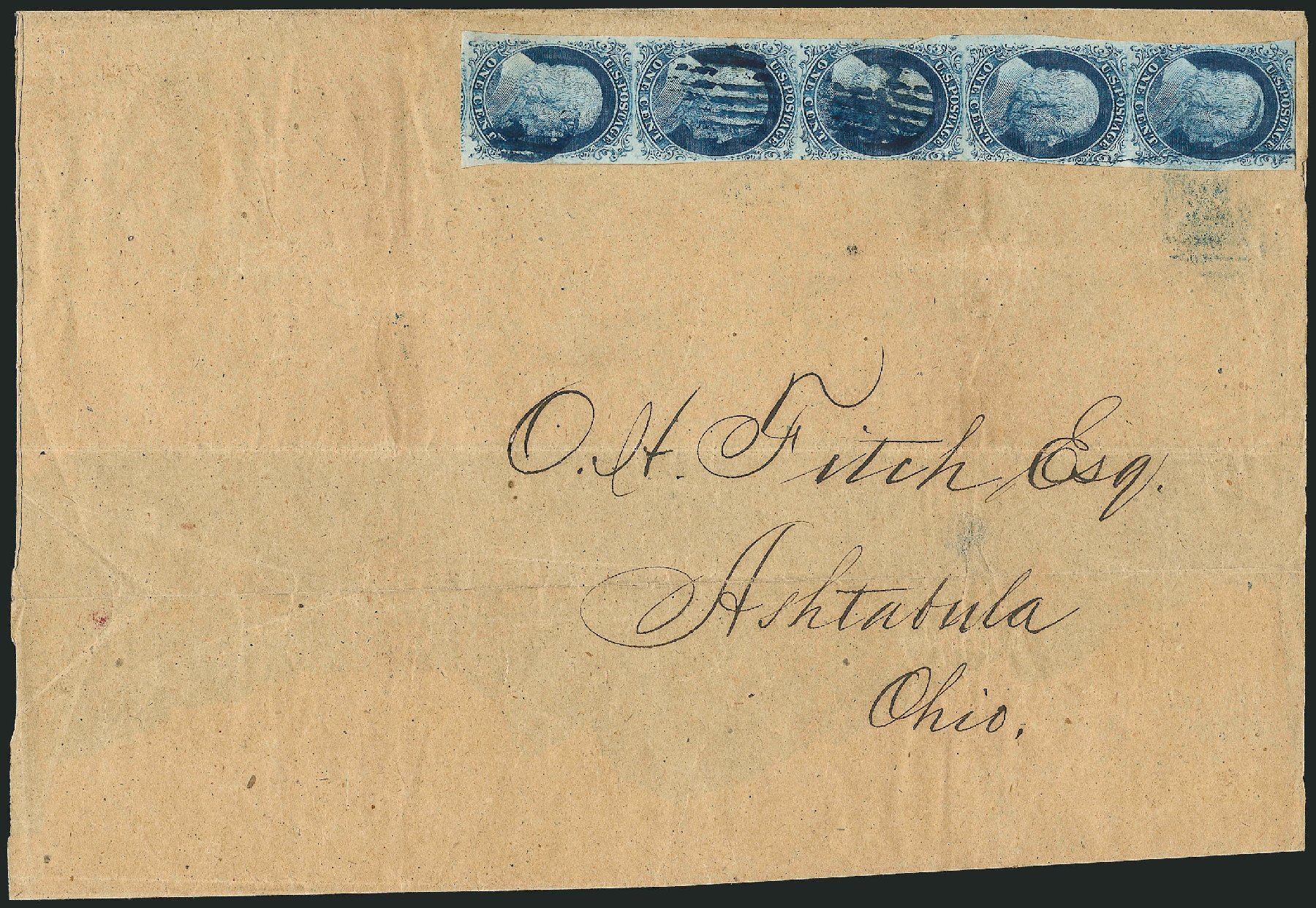 Price of US Stamp Scott Catalogue 7 - 1c 1851 Franklin. Robert Siegel Auction Galleries, Sep 2010, Sale 994, Lot 921