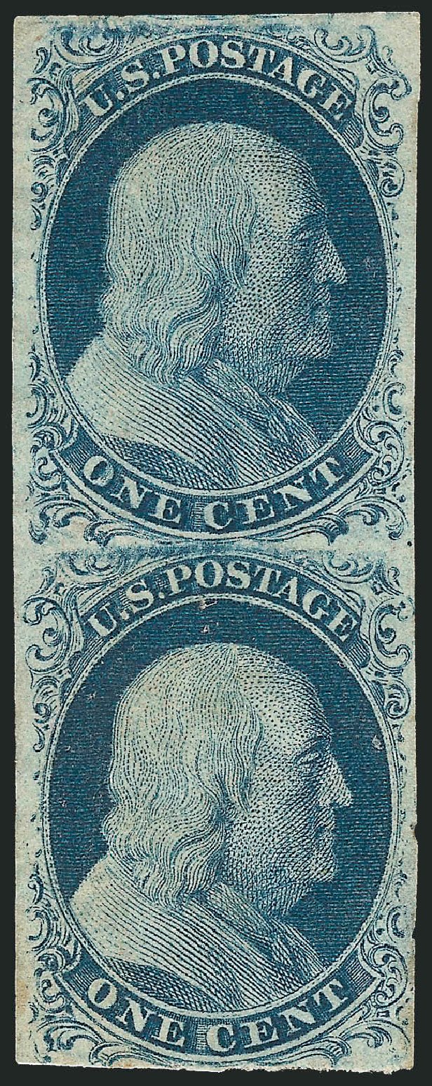 Costs of US Stamp Scott Catalog #7 - 1c 1851 Franklin. Robert Siegel Auction Galleries, Sep 2010, Sale 994, Lot 931