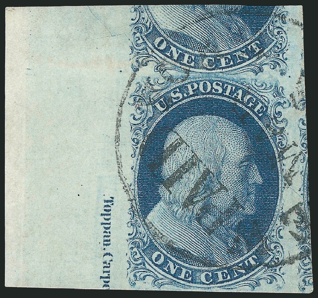 Cost of US Stamps Scott Catalog # 7 - 1c 1851 Franklin. Robert Siegel Auction Galleries, Sep 2010, Sale 994, Lot 991