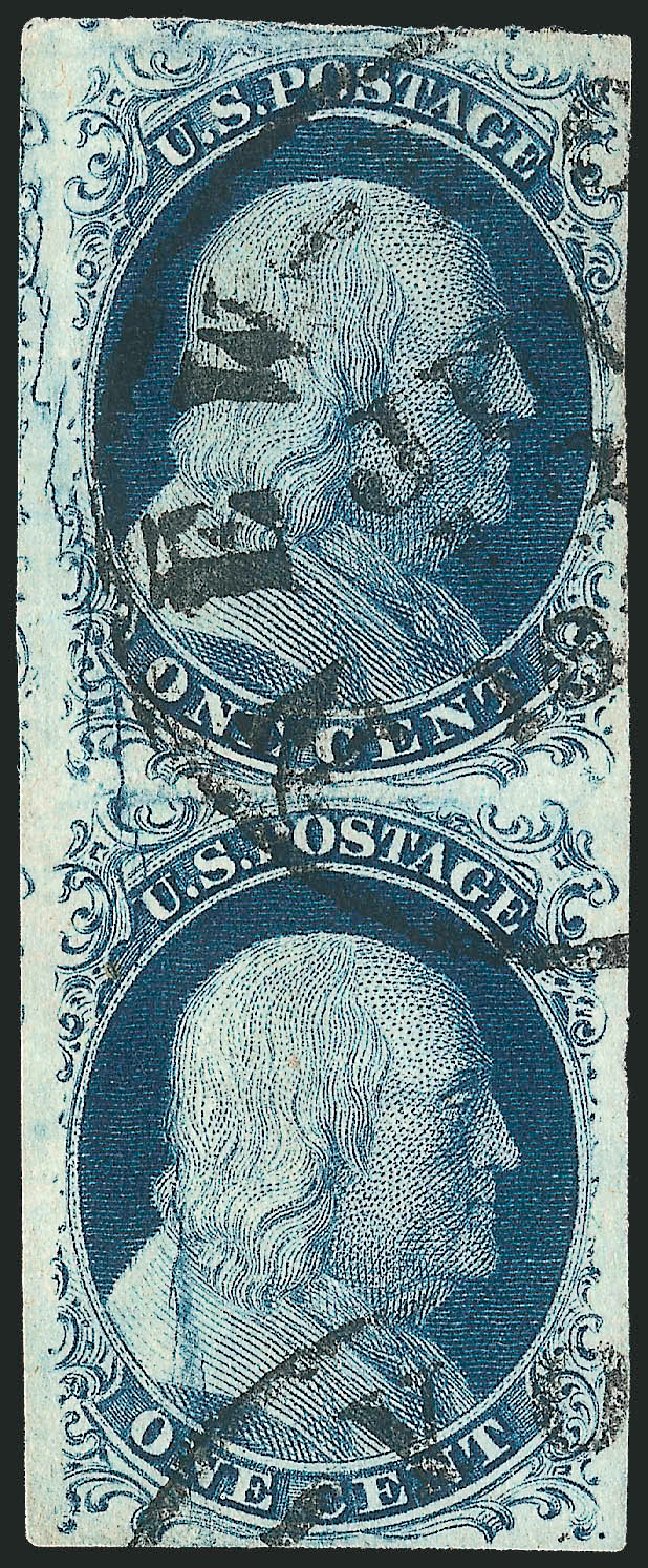 Values of US Stamp Scott 7 - 1c 1851 Franklin. Robert Siegel Auction Galleries, Dec 2010, Sale 998, Lot 321