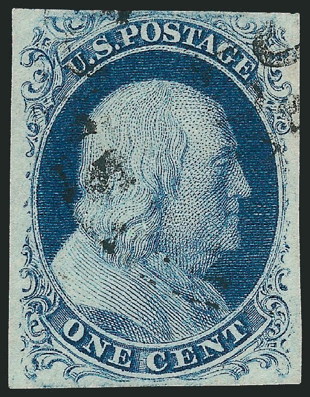 Price of US Stamps Scott # 7: 1c 1851 Franklin. Robert Siegel Auction Galleries, Dec 2010, Sale 998, Lot 351