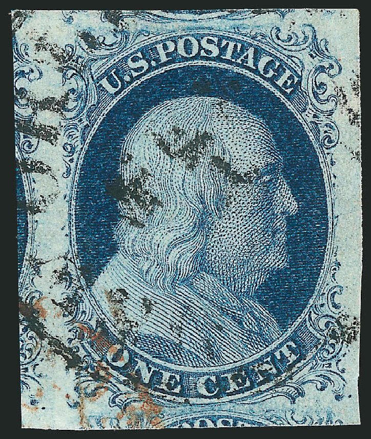 Cost of US Stamp Scott Cat. #7 - 1851 1c Franklin. Robert Siegel Auction Galleries, Jun 2011, Sale 1011, Lot 394