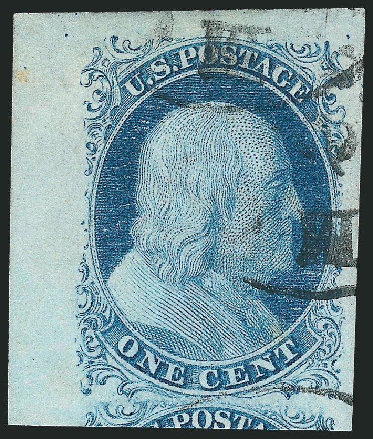 US Stamp Value Scott Catalog 7: 1c 1851 Franklin. Robert Siegel Auction Galleries, Dec 2013, Sale 1062, Lot 64