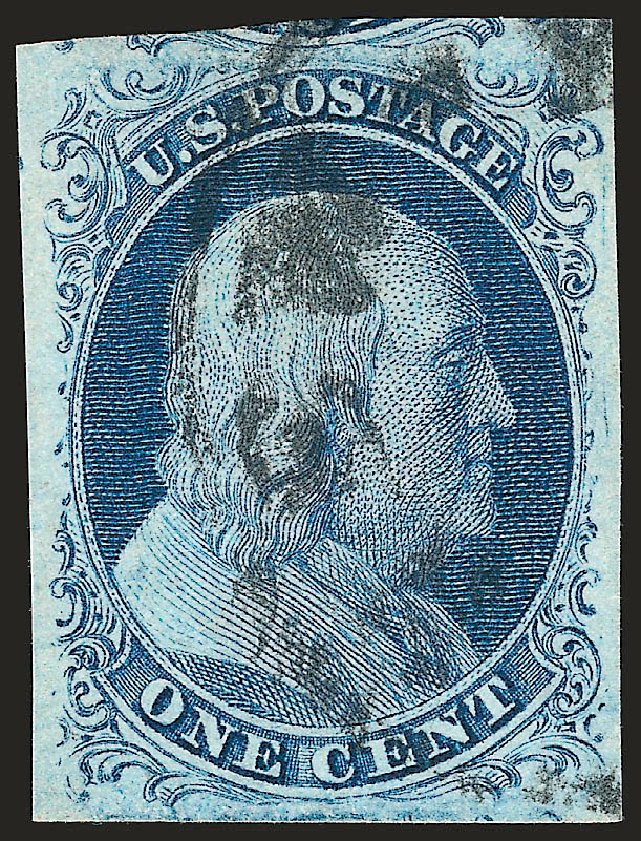 Prices of US Stamps Scott Cat. #7 - 1851 1c Franklin. Robert Siegel Auction Galleries, Oct 2008, Sale 963, Lot 144