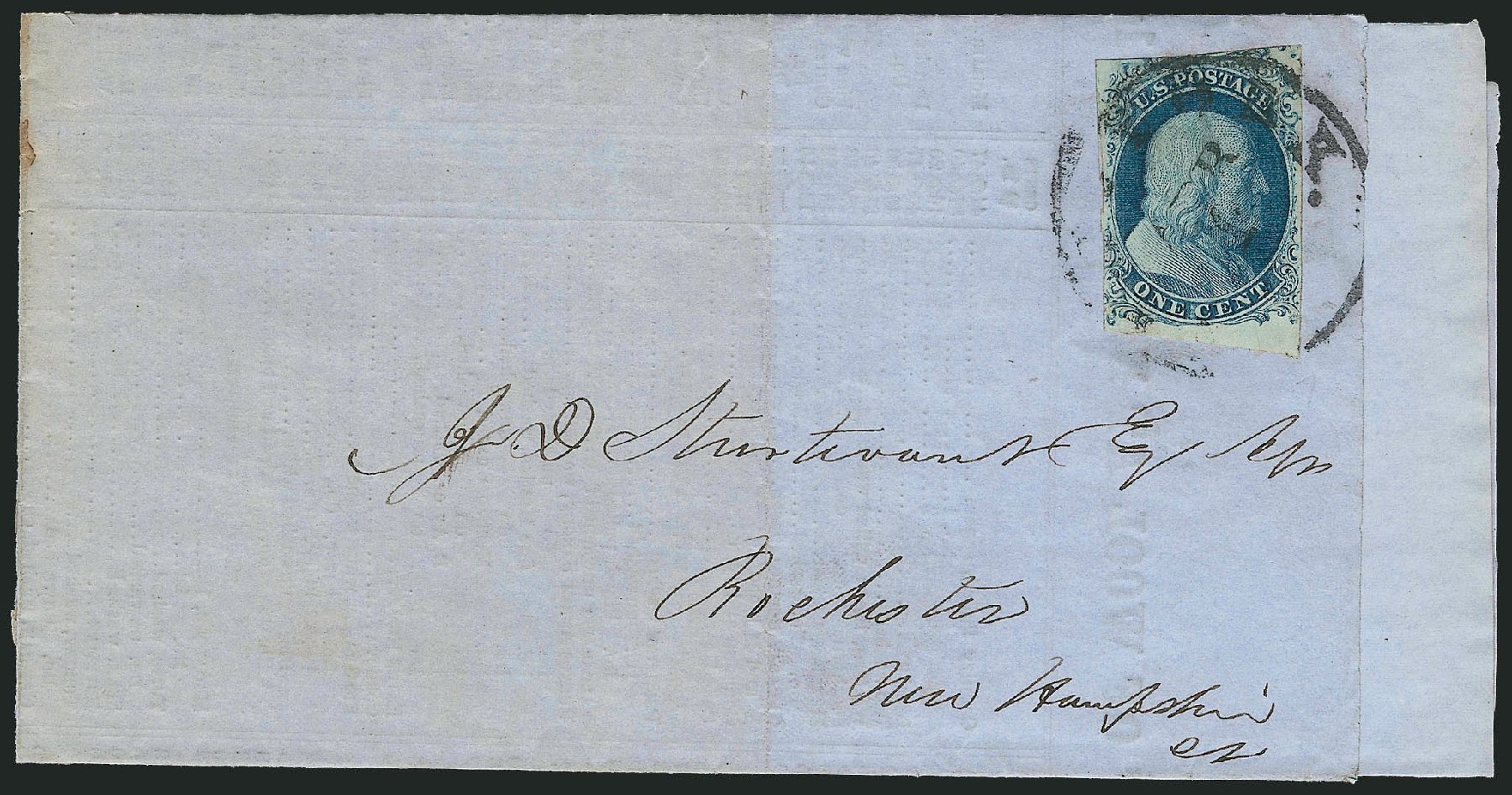 Cost of US Stamps Scott # 7: 1851 1c Franklin. Robert Siegel Auction Galleries, Sep 2010, Sale 994, Lot 1014