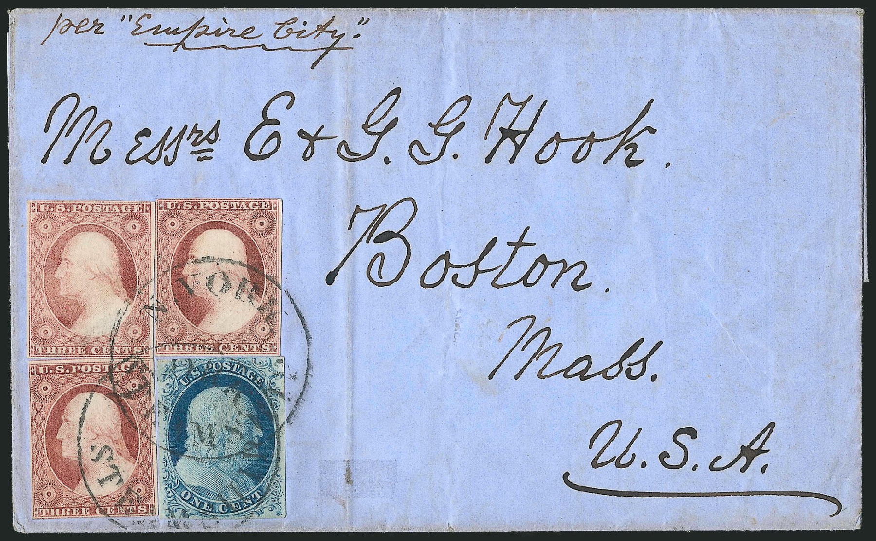 Costs of US Stamp Scott Catalogue #7: 1c 1851 Franklin. Robert Siegel Auction Galleries, Sep 2010, Sale 994, Lot 974