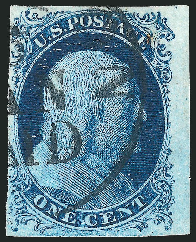 US Stamps Prices Scott Catalog # 7 - 1c 1851 Franklin. Robert Siegel Auction Galleries, Sep 2010, Sale 994, Lot 994