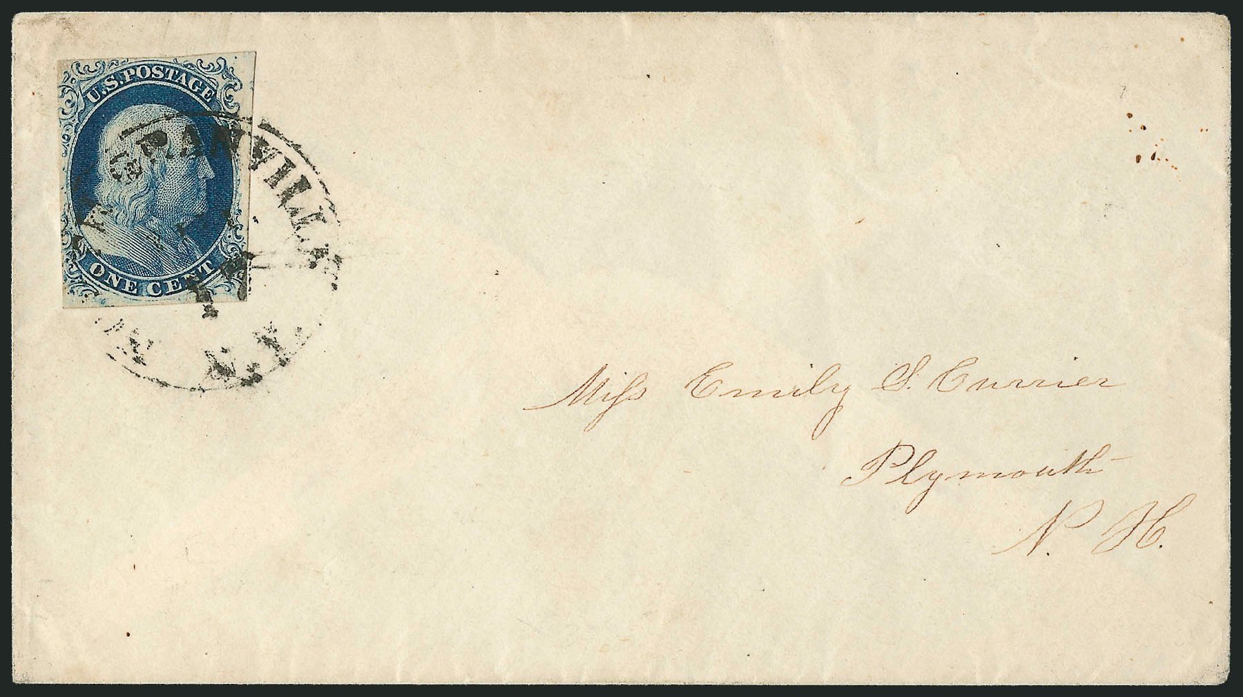 Values of US Stamp Scott # 7 - 1c 1851 Franklin. Robert Siegel Auction Galleries, Dec 2010, Sale 1002, Lot 3685