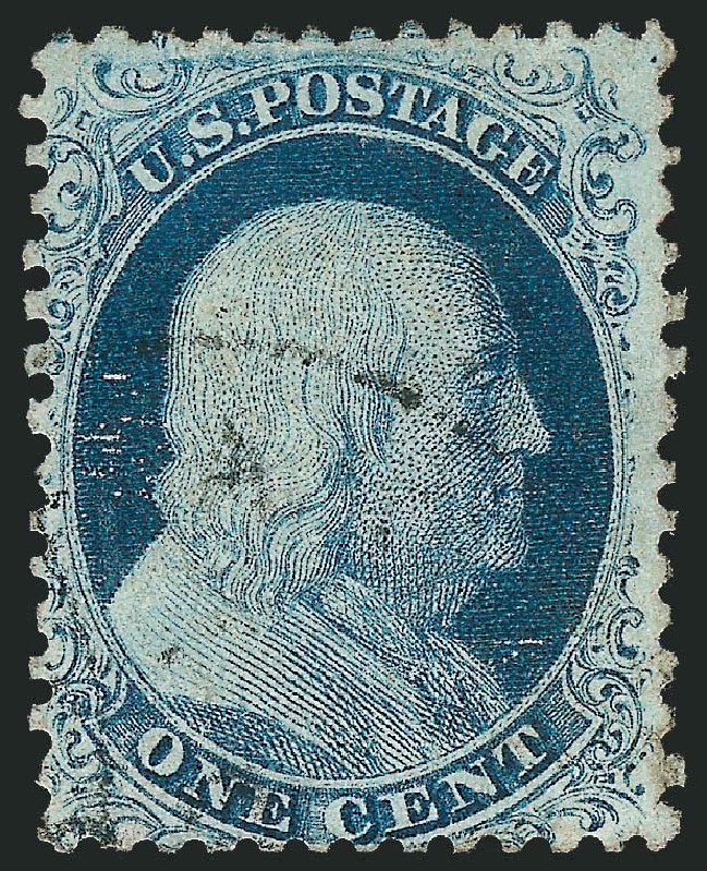 US Stamps Value Scott Cat. # 7: 1851 1c Franklin. Robert Siegel Auction Galleries, Mar 2011, Sale 1006, Lot 1055