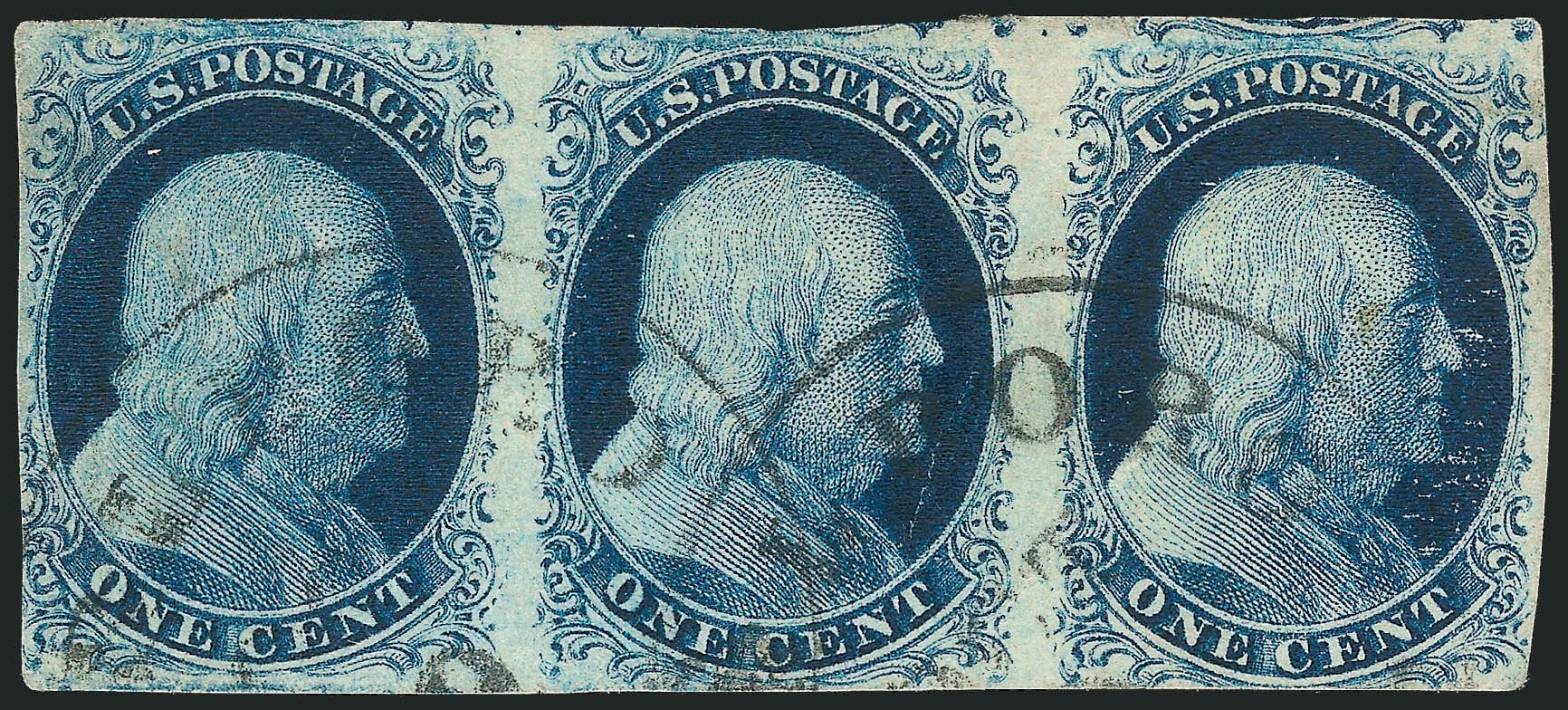 Value of US Stamps Scott Catalogue 7: 1851 1c Franklin. Robert Siegel Auction Galleries, Dec 2012, Sale 1037, Lot 1405