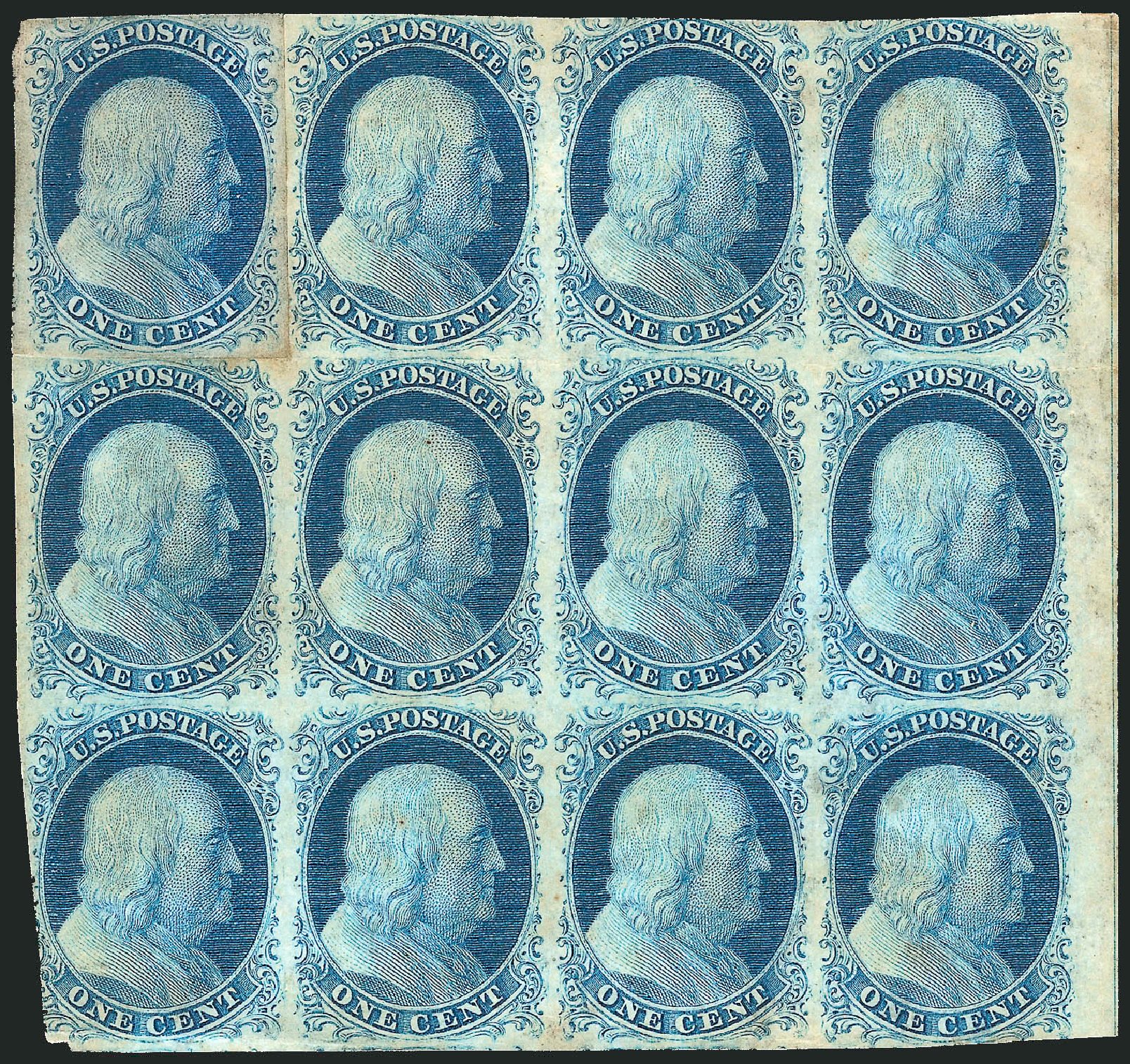 US Stamp Prices Scott # 7 - 1851 1c Franklin. Robert Siegel Auction Galleries, Nov 2014, Sale 1084, Lot 3035